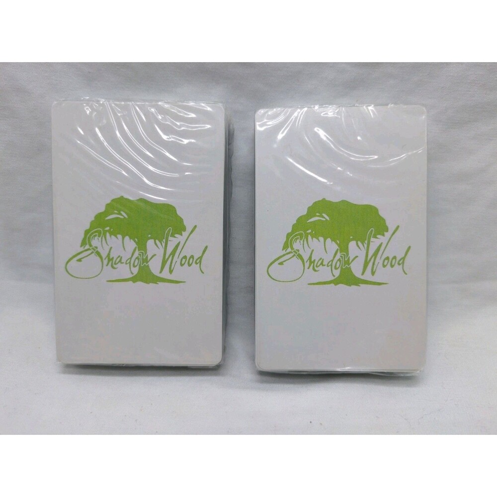 (2) Vintage Shadow Wood Country Club Playing Card Decks